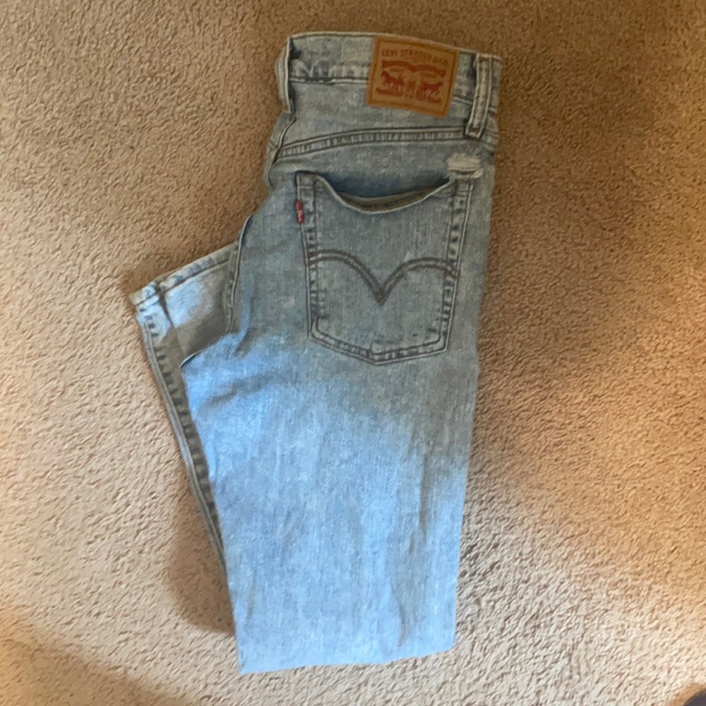 Levi’s wedgie skinny jeans acid wash